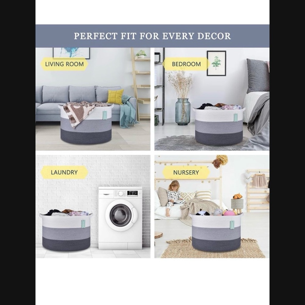 Extra large blanket basket, clothes basket (brand new)